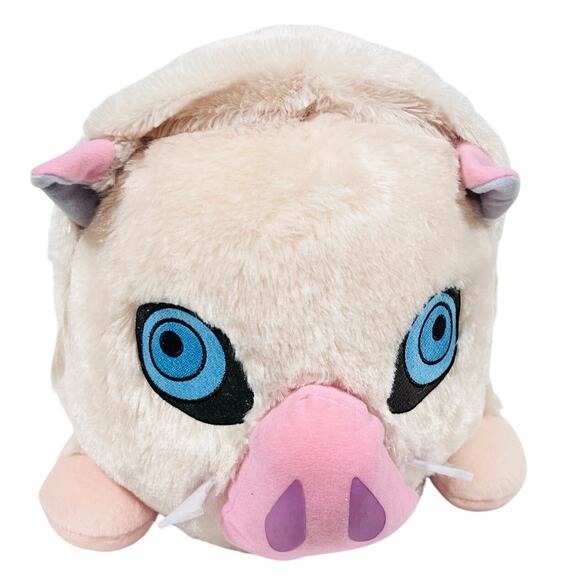 Demon Slayer Lay-Down Plush Inosuke Hashibira Mega Jumbo Nesoberi Plush 40cm New - Picture 1 of 8